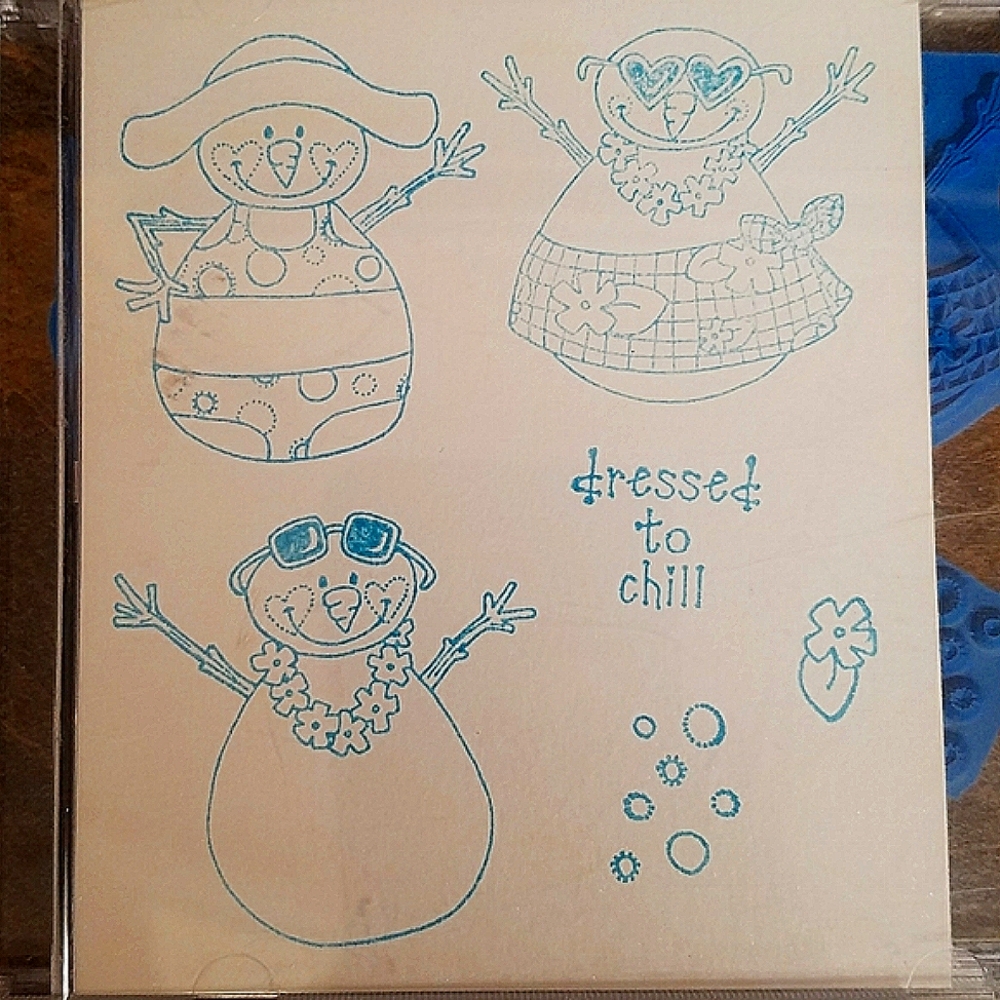 💥5/$25 STAMPS Snowmen TAC Acrylic Stamp Sets
